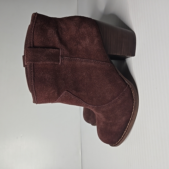 Splendid Lakota Women's Burgundy Suede Ankle Boots 6M - Picture 3 of 5